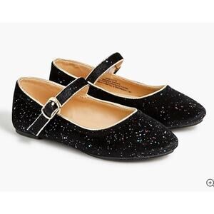 J. Crew Girls' velvet-strap flats Girls Size 10